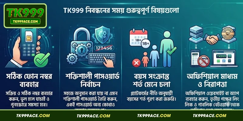TK999 Registration 2 TK999 নিবন্ধনের সময় গুরুত্বপূর্ণ বিষয়গুলো