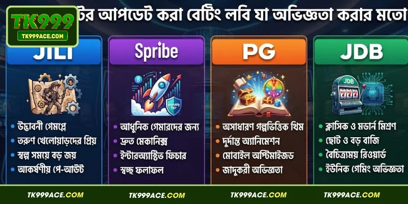 TK999 Slots 2 TK999 স্লটের আপডেট করা বেটিং লবি যা অভিজ্ঞতা করার মতো